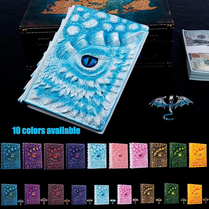 3D Dragon Eye Embossed Journal, Resin Engraving Notebook, Dnd notebook - Image 8