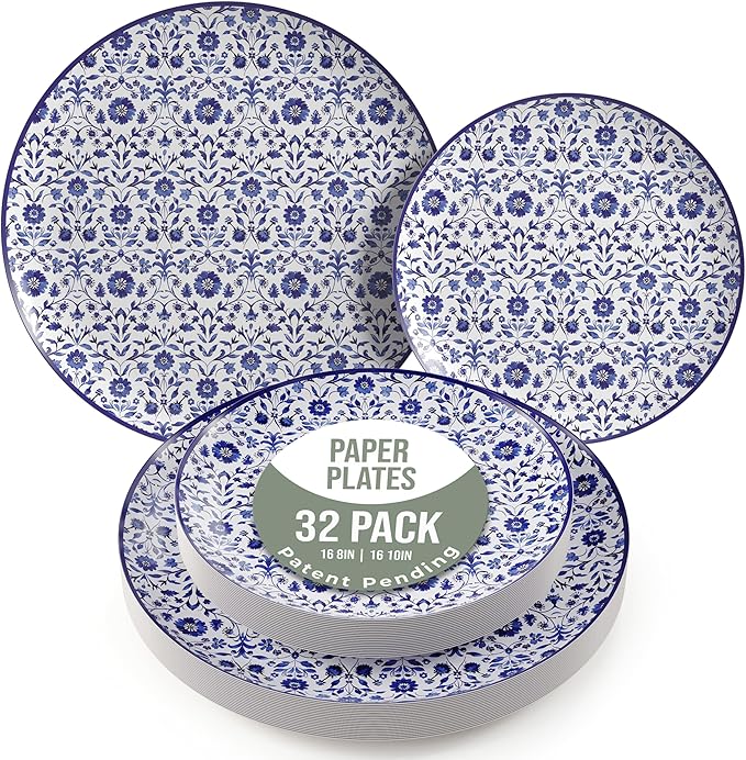 Trendables Heavy Duty Paper Plates Set by Trendables