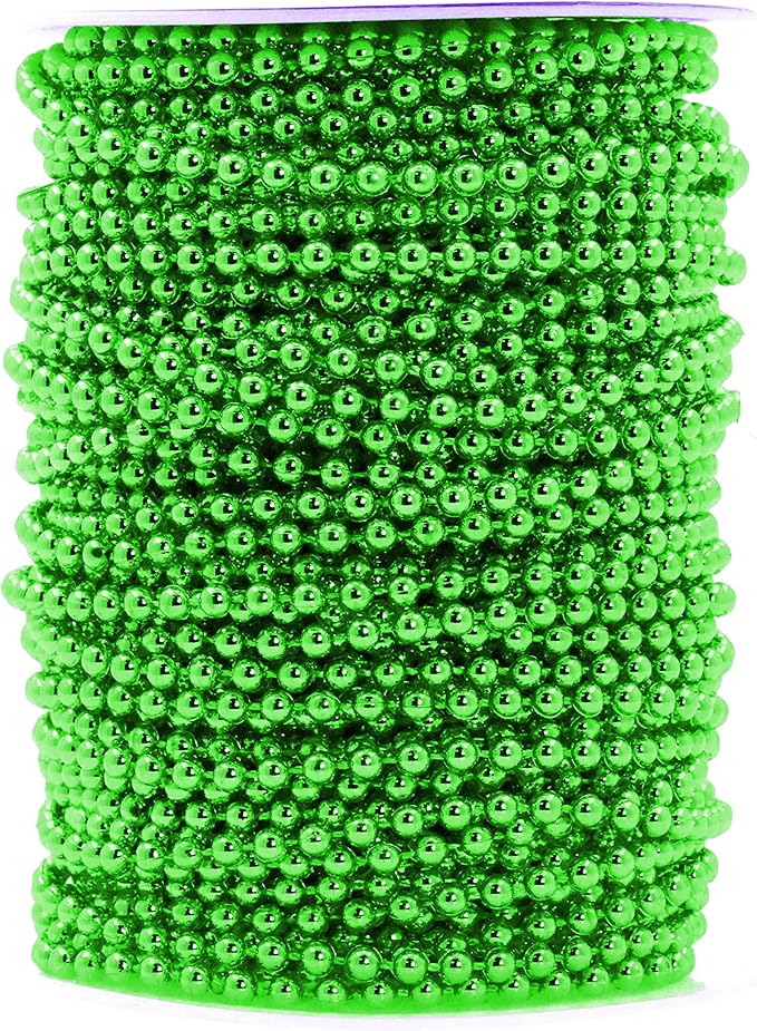 Mandala Crafts 4mm Faux Green Pearl Beads Roll by MandalaCrafts