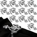 Silver Napkin Rings Set of 12 by ALPHALivingHOME