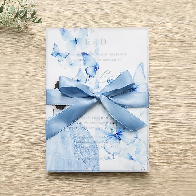 PONATIA 50 PCS Vellum Jackets for 5x7 Invitations - Image 7