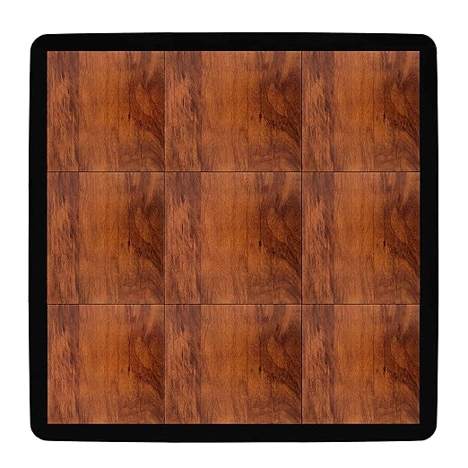 IncStores 3/8 Inch Thick Practice Dance Floor Tiles | Printed Plastic Dance - Image 8