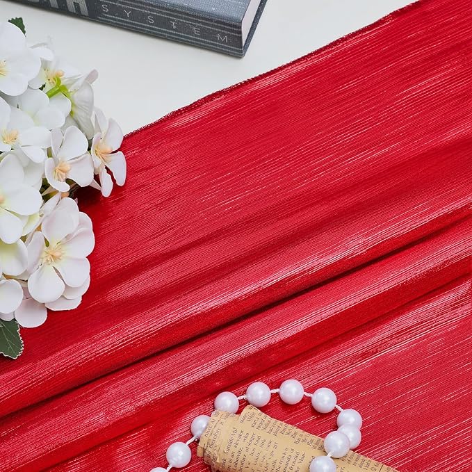 Wedding Arch Backdrop Cover: Red Party Photography Background Drapes 2 Packs - Image 5