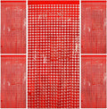 Square Tinsel Curtain Party Backdrop by AMONE