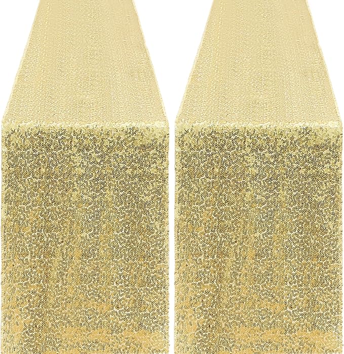 2 Packs 12 x 72 inches Sequin Table Runner by Unknown