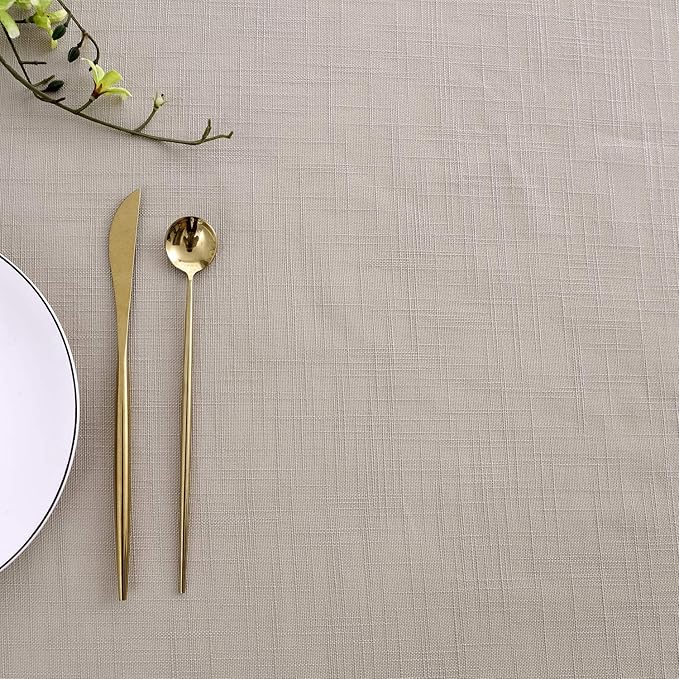maxmill Lux Faux Linen Tablecloth - Image 4