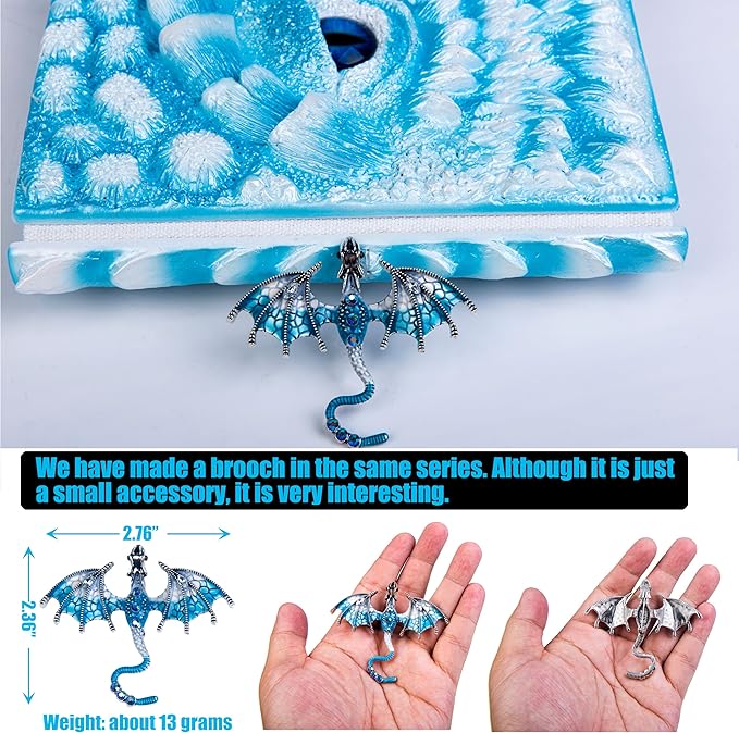 3D Dragon Eye Embossed Journal, Resin Engraving Notebook, Dnd notebook - Image 7