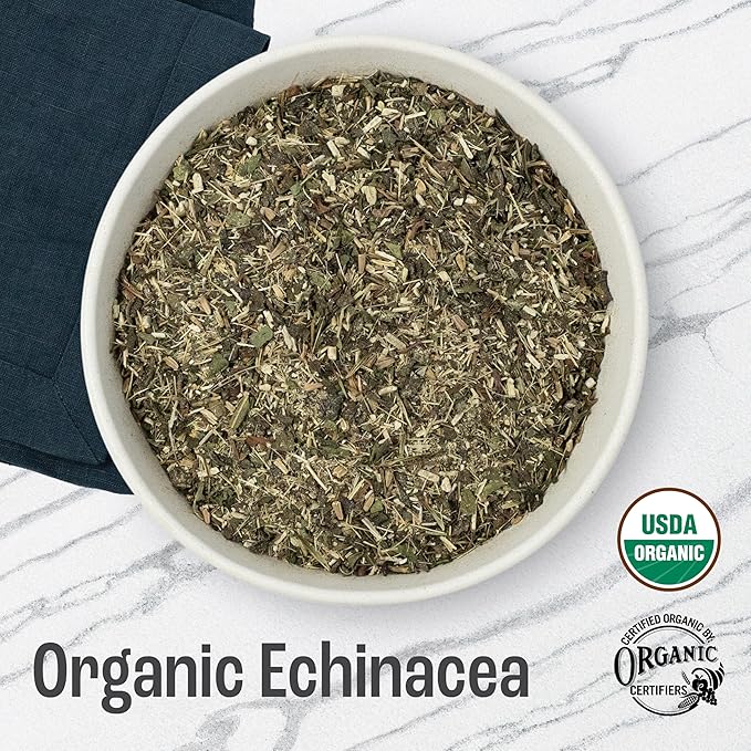 J Mac Botanicals, Organic Echinacea Herb & Sifted, Echinacea Purpurea, Organic - Image 2