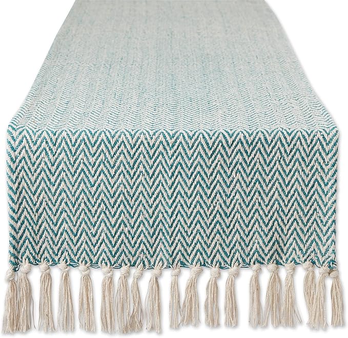 DII Woven Basic Tabletop Collection Chevron Table Runner by DII