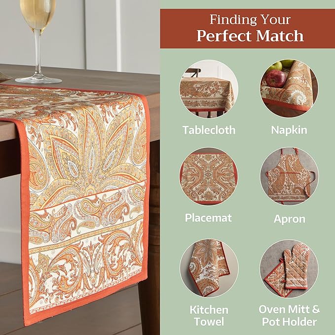 Maison d' Hermine Table Runner 100% Cotton Double Layer Table Runners 72 inches - Image 5