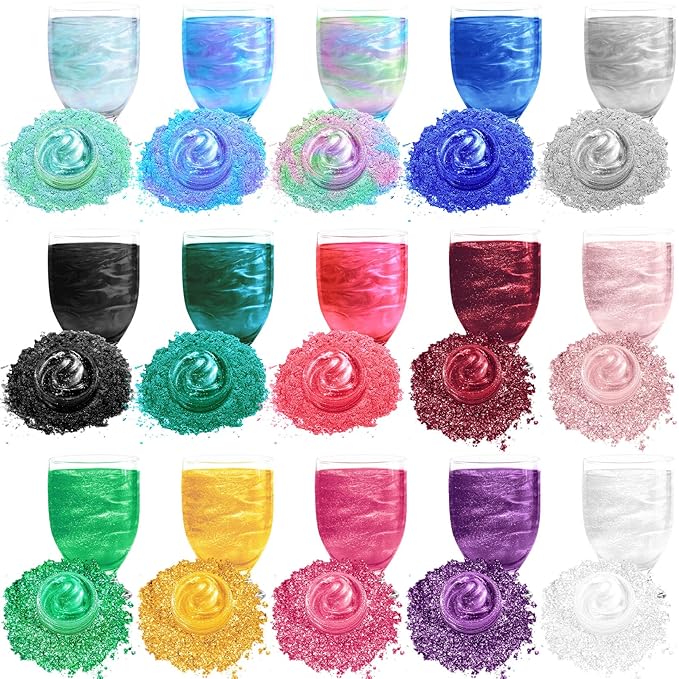 Edible Glitter - 15 Popular Colors Edible Glitter by WelcometotheERCorArt