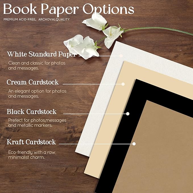 Customized Wooden Guest Book for Weddings, Funerals & Events - Image 4