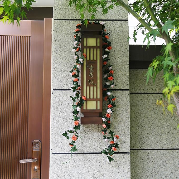 12 PCS 98.4 FT Artificial Flower Garland Rose Garland - Image 7
