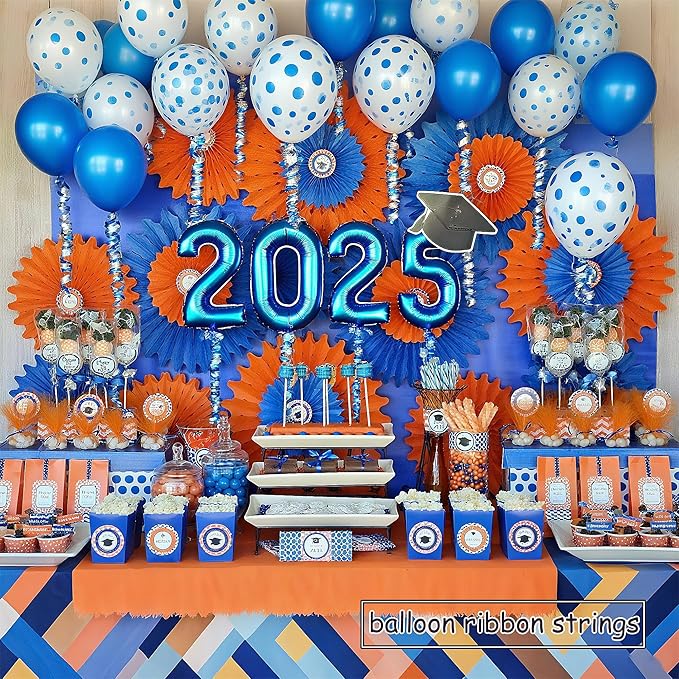 BEISHIDA Blue and Silver Curling Ribbons Balloon String Ribbons - Image 6