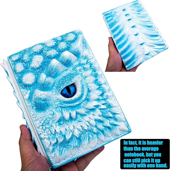 3D Dragon Eye Embossed Journal, Resin Engraving Notebook, Dnd notebook - Image 4