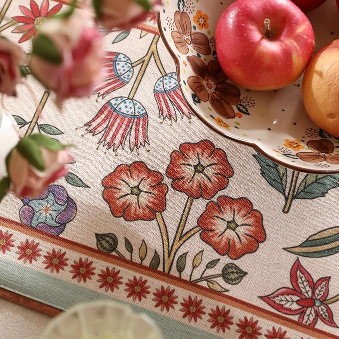 Decorative Linen Table Runner 87 Inches Long - Image 3