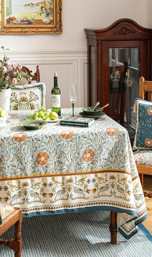patdrea Designer French Linen Tablecloth Rectangle - Image 8