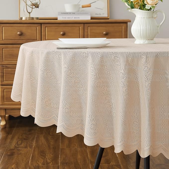 LinenZone Lace Round Tablecloth - Image 2