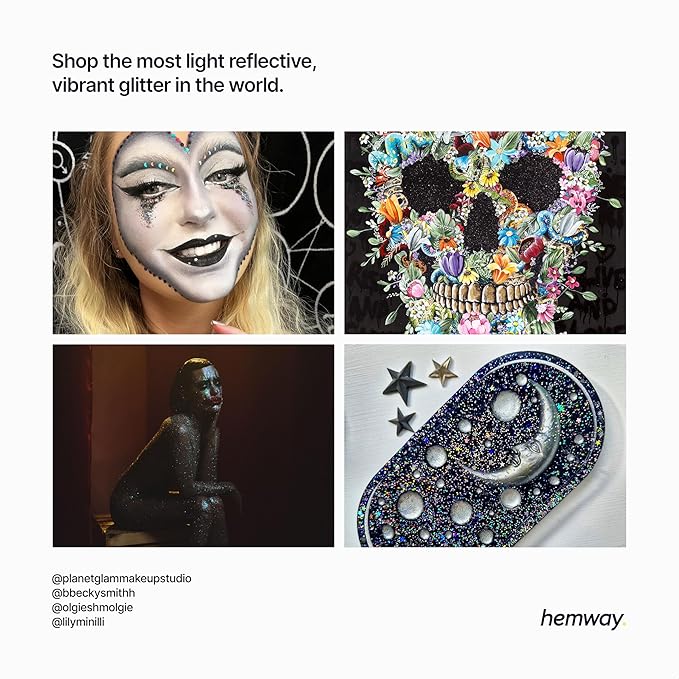 Hemway Eco Friendly Biodegradable Glitter 100g / 3.5oz Bio Cosmetic Safe - Image 6