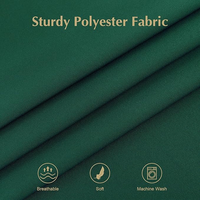 2 Pack Small Square Green Tablecloth 36X36 Inch, Scratch Resistant, Stain - Image 4