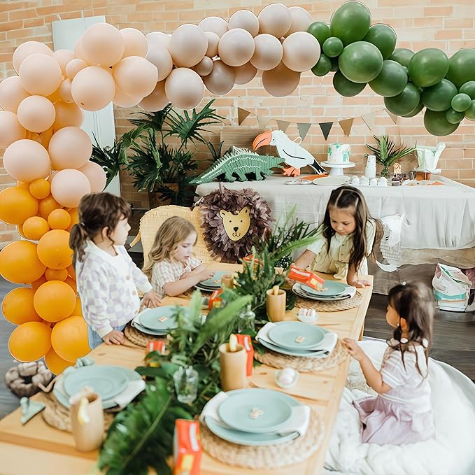Green and Yellow Balloon Arch Kit 111Pcs Sage Green Mustard Yellow Balloons - Image 5