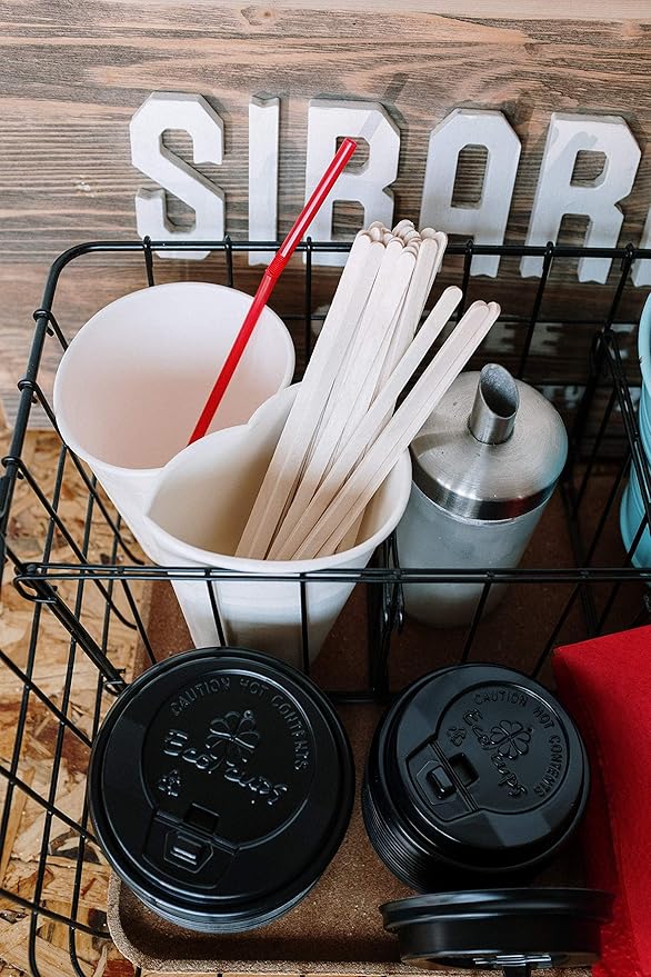 5000 Count | KingSeal Natural Birch Wood Coffee Beverage Stirrers, Stir Sticks - Image 4