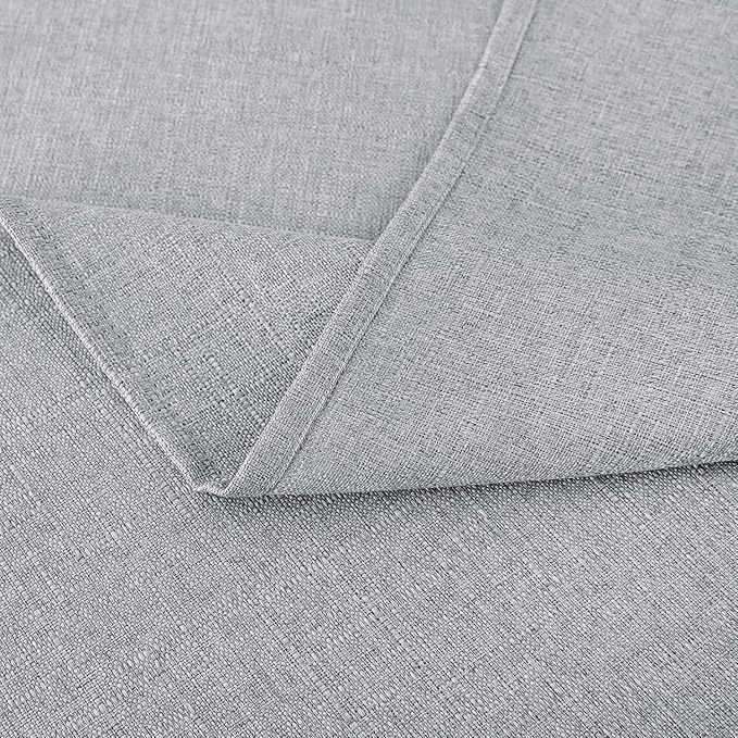 NLMUVW Square Linen Tablecloth, Light Grey Small Table Cloth Water Resistant - Image 5