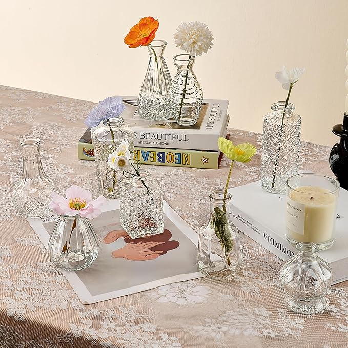 Glass Bud Vase Set of 76 Pcs Small Minimalist Vases - Image 9