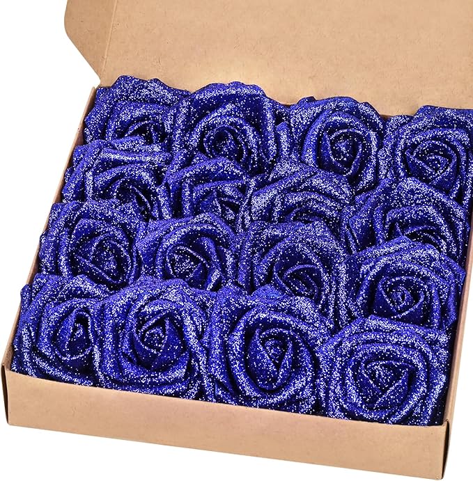 BLEUM CADE 16Pcs Artificial Flowers Fake Roses by BLEUMCADE