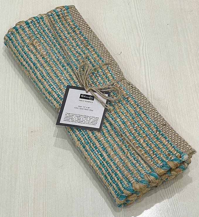 Chardin home Natural Jute Table Runner 13x36 Inch – Vintage Boho Rustic Table - Image 9