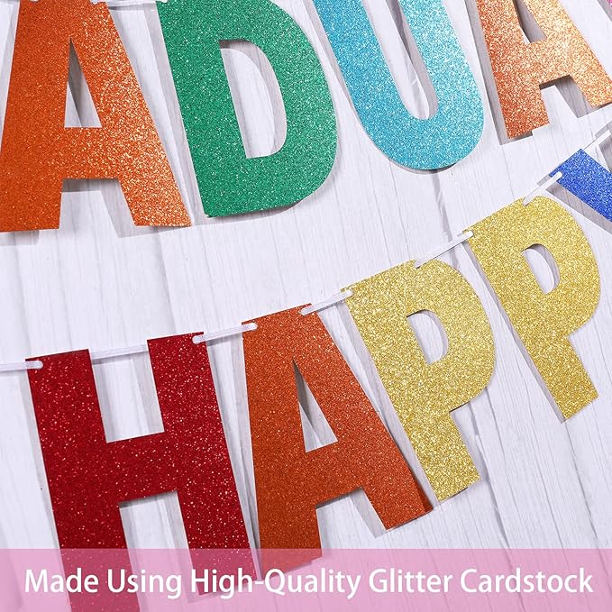 TaoBary 112 Pcs DIY Letter Custom Banner Glitter Customizable Banner Kit - Image 4
