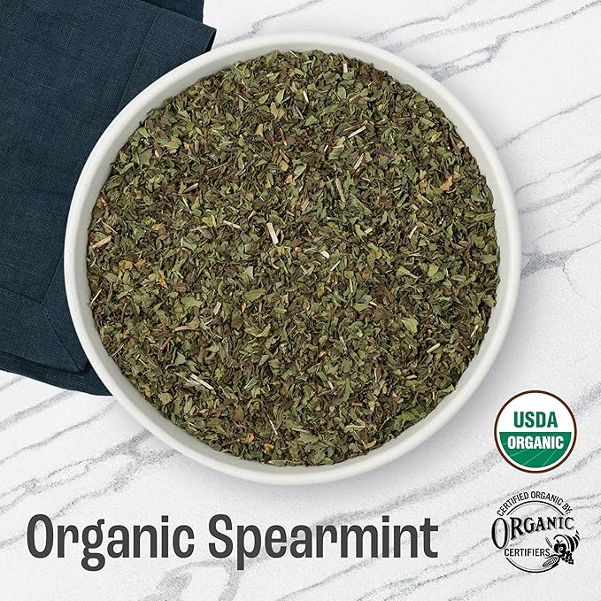 J Mac Botanicals Organic Spearmint tea loose leaf - Image 2