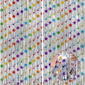KatchOn, Star Silver Foil Fringe Curtains – Pack of 2 | Silver Fringe Backdrop by KatchOn