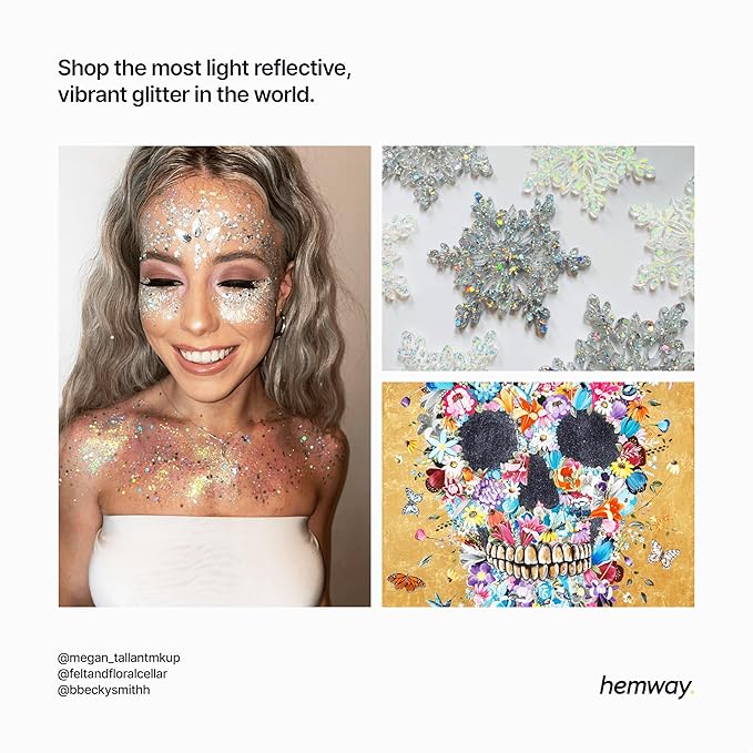 Hemway Eco Friendly Biodegradable Glitter 100g / 3.5oz Bio Cosmetic Safe - Image 6