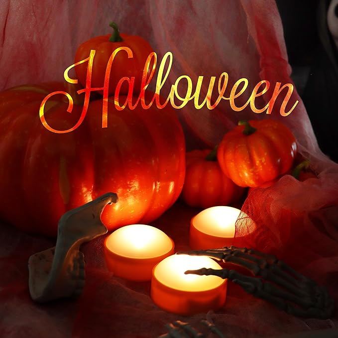 LED Pumpkin Lights with Remote and Timer, Battery Operated Bright Flickering - Image 5
