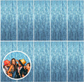 10 Pack Blue Backdrop Curtain Tinsel Streamers Ocean Themed Decor Birthday by BOMSI