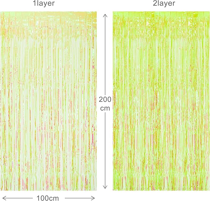 BRAVESHINE Iridescent Foil Fringe Backdrop - Image 9
