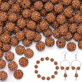 200pcs 10mm Brown Rhinestone Beads by TINKRSTUFF
