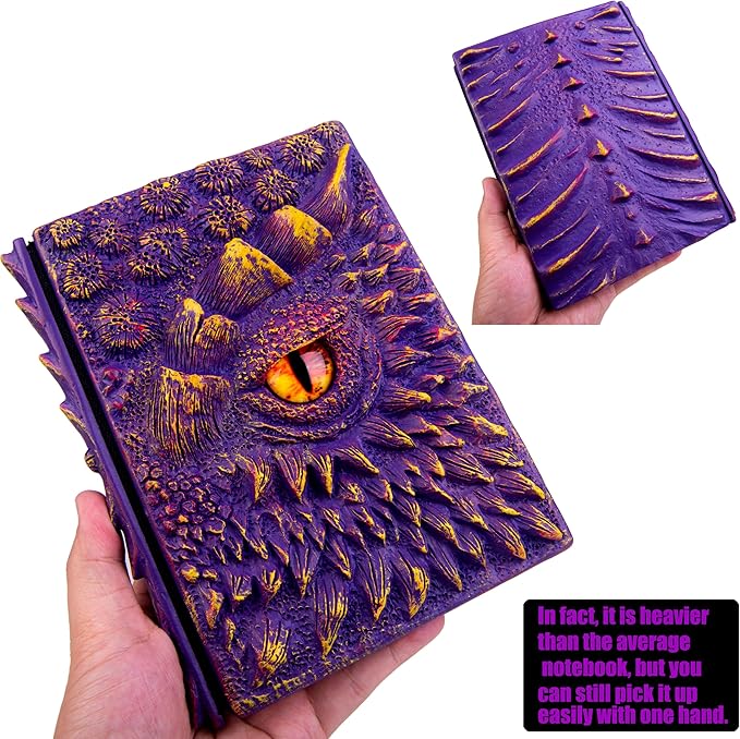 3D Dragon Eye Embossed Journal, Resin Engraving Notebook, Dnd notebook - Image 4