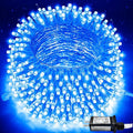 JMEXSUSS 250 LED Blue String Lights Indoor, 91.5ft Connectable Christmas Lights by JMEXSUSS