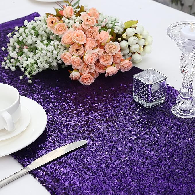 Eternal Beauty Purple Table Runner - Image 4