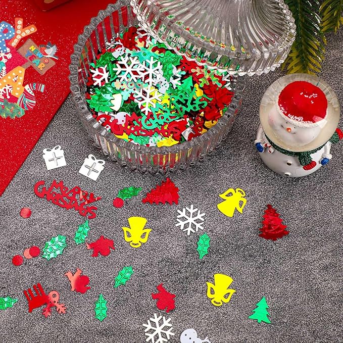 MARFOREVER Christmas Day Confetti Glitter Table Decorations Party Scatter - Image 6