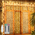 Ollny Curtain Lights 6.6x6.6ft, 200 LED String Lights by Ollny