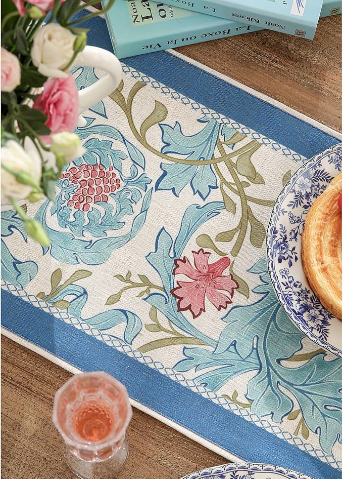 patdrea Linen Leopard Animal Table Runner Farmhouse - Image 9