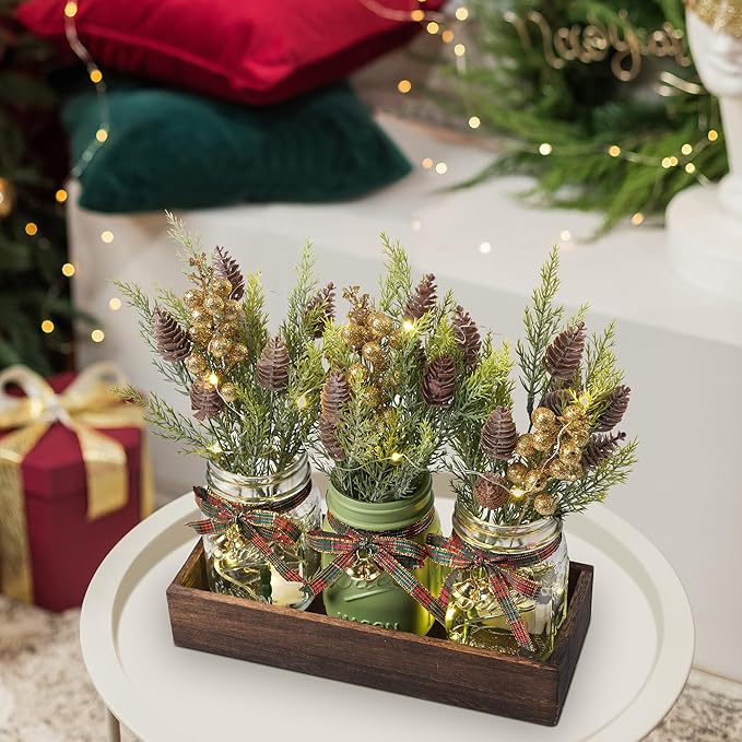 3 Pcs Mason Jar Centerpiece Decorations - Image 3