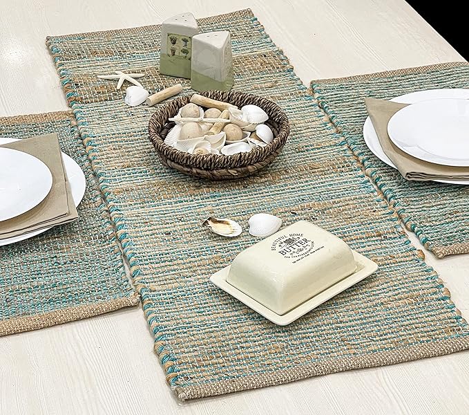 Chardin home Natural Jute Table Runner 13x36 Inch – Vintage Boho Rustic Table by ChardinHome