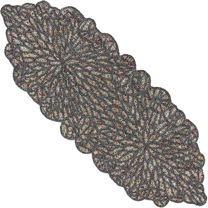 Premium Beaded Table Runner by CLEENTABLE