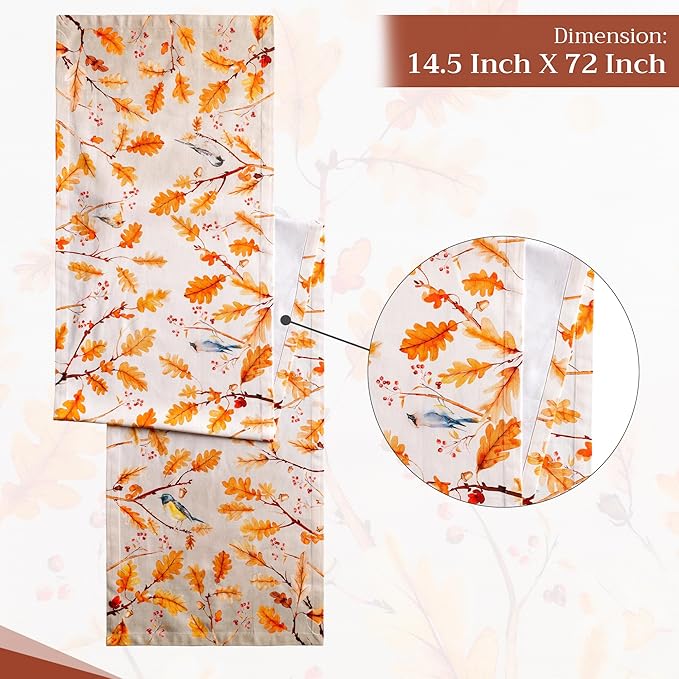 Maison d' Hermine Table Runner 100% Cotton Single Layer Table Runners 72 inches - Image 4