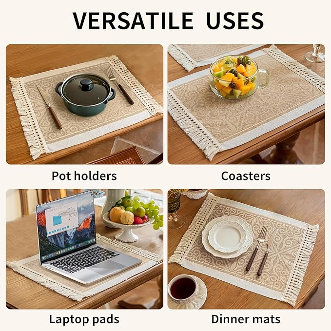 Placemats Set of 4, Waterproof Placemat - Image 6