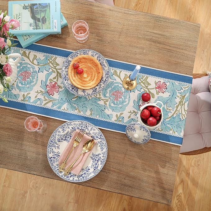 patdrea Linen Leopard Animal Table Runner Farmhouse - Image 4